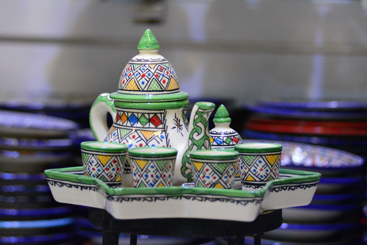 Zestaw do serwowania herbaty/kawy Fes-green (gwiazda)