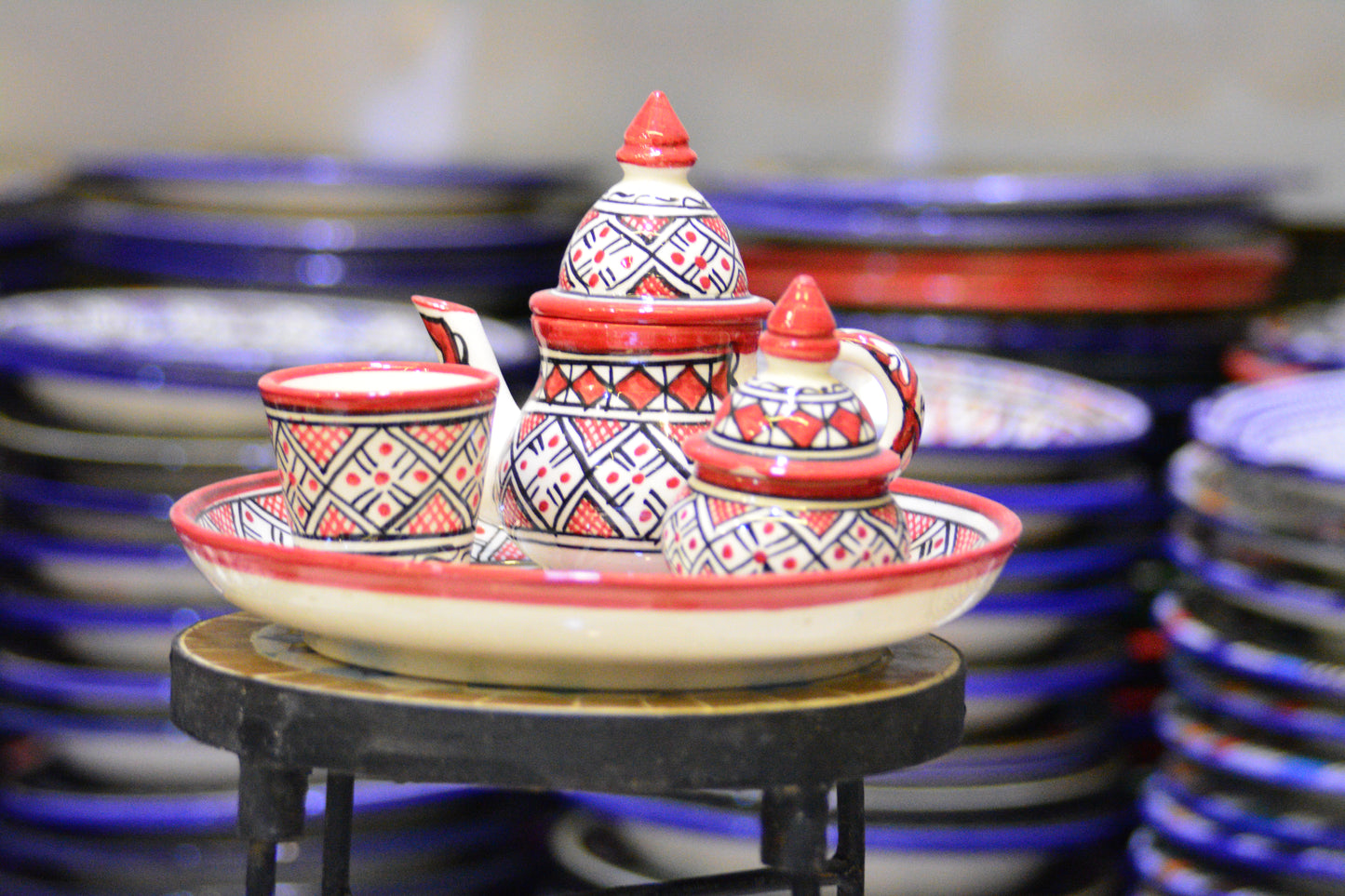 Zestaw do serwowania herbaty/kawy Fes-red (2 kubki)