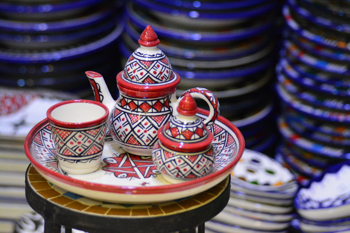 Zestaw do serwowania herbaty/kawy Fes-red (2 kubki)