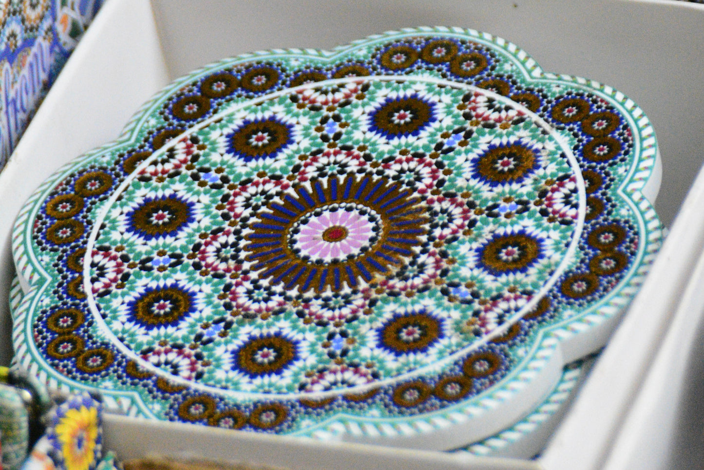 Podkładki Zellige Brown & Green