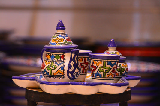 Zestaw do serwowania herbaty/kawy - hand colours