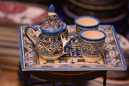 Zestaw do serwowania herbaty/kawy Fes-blue