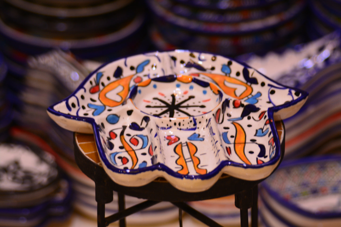 Hamsa White & Orange