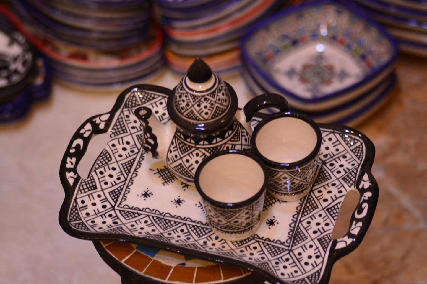 Zestaw do serwowania herbaty/kawy Fes-black