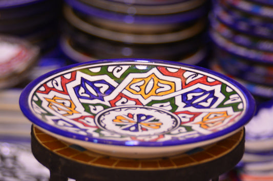 Talerz Marrakech Blue & Yellow