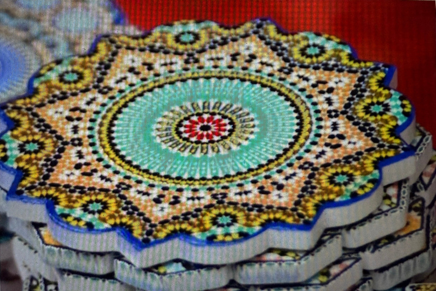 Podkładki Zellige-Turquoise & Yellow