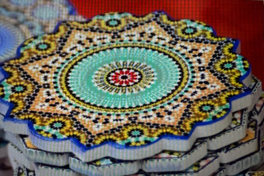 Podkładki Zellige-Turquoise & Yellow